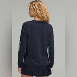 Lululemon NWT Layered Long Sleeve T Shirts Tennis Club Graphic Top Navy White 10 Photo 2