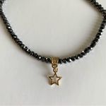 Ettika x Revolve Dark Beaded & Gold Star Charm Short Necklace Photo 4