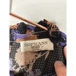 HOFMAN COPENHAGEN Purple Black Floral Elise Print Ruffles Mini Dress Size 42 Photo 7