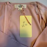 Entro Pink Chic Ruched Cutout Long Sleeve V Neck Pink Mini Dress NWT Trendy Sz M Size M Photo 9