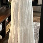 Calypso St. Barth White Eyelet Maxi Skirt Photo 1