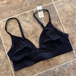 Aerie SMOOTHEZ Mesh Bralette True Black Size Small Photo 4