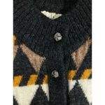 *Vintage Spelana Sweater Size M Grandpa Irish Button Cardigan Geometric Grunge Yellow Size M Photo 5