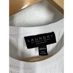 Laundry by Shelli Segal White Ribbed Tank Top Photo 2