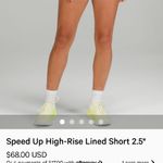 Lululemon  Speed Up Shorts 2.5 high rise Photo 0