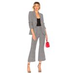 Smythe NWT | Portrait Neck Blazer in Prince Of Wales | 2 Black Photo 10