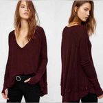 We The Free Free People Waffle Knit Laguna Oversized Thermal Top small NWT Photo 1