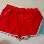 Women’s Large Athletic Shorts Red Blue Casual Sporty Active Wear Workout Photo 0