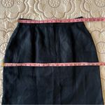 Talbots  100% Irish Linen Navy Blue Mini Skirt Size 14 Photo 5