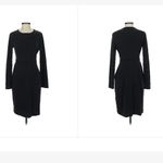 Tory Burch 100% Silk Long Sleeve Black Accent Dress, Small Photo 1