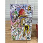 Jeffrey Campbell  Duffy Slingback Red Satin Heel Size 10 NIB Plume Design Elegant Photo 13