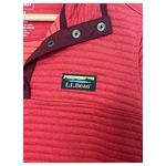 LL Bean Top Womens Extra Small Petite Red Airlight Knit Pullover Snap Outdoor Size undefined Photo 2