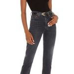 AGOLDE Riley High Rise Straight Crop Black Size 27 Photo 0