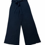 Anthropologie  Black Knit Cropped Wide Leg Pants Photo 0