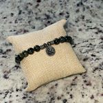 T. Jazelle TJ Precious Stone Silver Stretch Bracelet with “&” Charm Cape Cod MA Photo 1