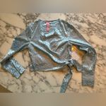 ASOS NWT Something Blue Long Sleeve Crop Top - small thread needs to be cut - S Photo 3