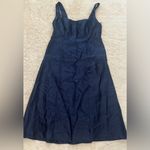 Alfred Sung NEW D826 Sleeveless Square-Neck A Line Gown w Pockets navy sz 24 w Photo 2