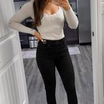 Abercrombie & Fitch Abercrombie LuxeLoft Wrap Sweater Bodysuit Ivory XXS Photo 7