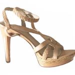 Joan & David ☼ Dakenyon Platform Stilettos Heeled Sandals ☼ Nude Patent Leather Photo 14