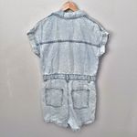Primark DENIM CO | Light Wash Romper Blue Denim Jean Utility Snap | Size 10 Photo 4