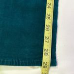 7 For All Mankind Peacock dark teal green corduroy 5 pocket ankle length the skinny velvet jean Photo 11
