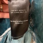 NEON BLONDE Vapour Velvet Mini Dress RTR Formal Deep Vneck Size Small Blue Photo 6