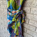 Farm Rio NWT  Blue Macaw Mini Wrap Dress Size XS Photo 3