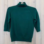 ZARA Womens Sweater Size S Green Turtleneck Minimalist Holiday Chic Cozy NWT Photo 0