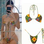 Worn by Kendall Jenner, Rococo Sexy Bikini Green Photo 4
