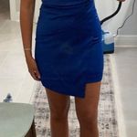 Glam Boutique One Shoulder Blue Dress Photo 0