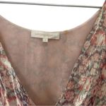 Love Shack Fancy  Lena Reversible Metallic Bow Mini Dress Pink Floral Size Small Photo 3