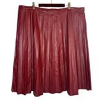 J. Crew Accordion Pleat Faux Leather Midi Skirt A Photo 2