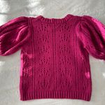 For Love & Lemons Brooke Pointelle Sweater in Juice Photo 3