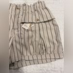 Free People NWT  Effie Striped Shorts in Ivory, size Large Photo 5