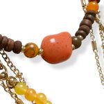 Free People Texas Sun Layered Necklace NEW Western Bohemian Geode Tassels Photo 8