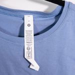 Lululemon NEW Cates Tee Shirt Top Cotton Short Sleeve Crew Neck Blue Willow 4 Photo 1
