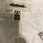 Madewell  Women's‎ Cropped Pants Size 33 Petite Cream Ribbed Emmett Wide Leg NWT Photo 5