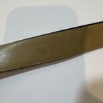 VTG Black Full Grain Cowhide Leather Belt Womens 38 Uruguay Brass Buckle 1P55015 Photo 5