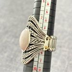 Royal Roamer ring with a gray stone and silver bands stretchy Photo 2