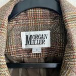 Vintage Academia Old Money Pockets Neutral Plaid Blazer Preppy Classic Size 8 Brown Photo 6