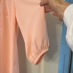 Ezra Elegant Peach Blouse with Lace Detail Excellent Condition Photo 3