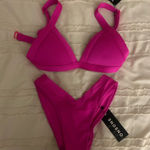 One one swim Pink Bikini Set Size M Photo 0