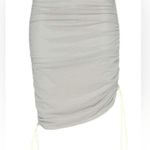 Miaou Sport Gwen Midi Skirt Mesh Drawstring XS Gray Sporty Chic Streetwear Photo 2