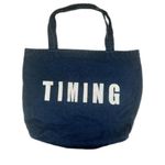 Timing Cotton Reusable Tate Bag Sustainable Earth Friendly Casual Farmers Market Photo 0