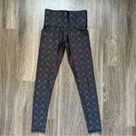 Terez Rainbow Seeing Sound Super High Waist Athletic Leggings XS Colorful Unique Photo 1