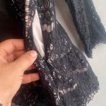 Dolce Vita Black Lace Peplum Top Size L Photo 2