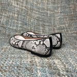 French Sole FS/NY Irina Leather Ballet Flat in Black Acadia Gray Size 10 Photo 3