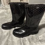 Sloggers  Black and Pink Polka Dot Boots Photo 0