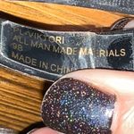 BCBGeneration BCBGGeneration black flip flops with gold detail women’s size 9 Photo 6