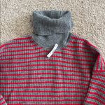 Madewell Wool Waffle-Knit Turtleneck in Stripe Photo 5